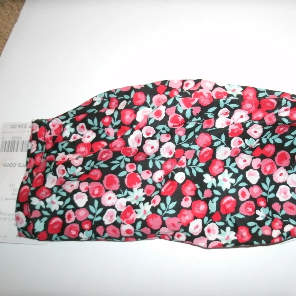Carter's Girls Smocked Floral Top Red Pink Long Sleeve 9 Months New
